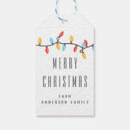 Julafton färgad Helgdag Julljus Presentetikett