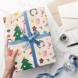 Julafton Färgad Noel-jul Presentpapper