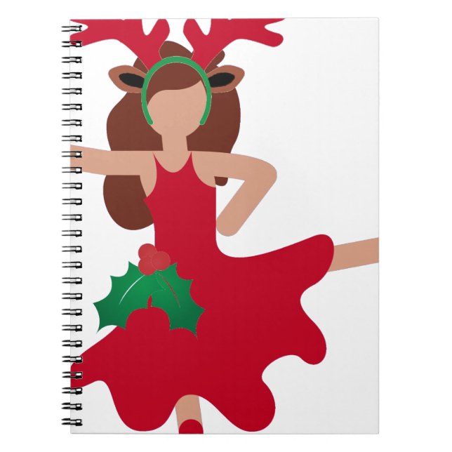julafton flamenco dancer emoji anteckningsbok (Framsidan)