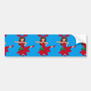 julafton flamenco dancer emoji bildekal