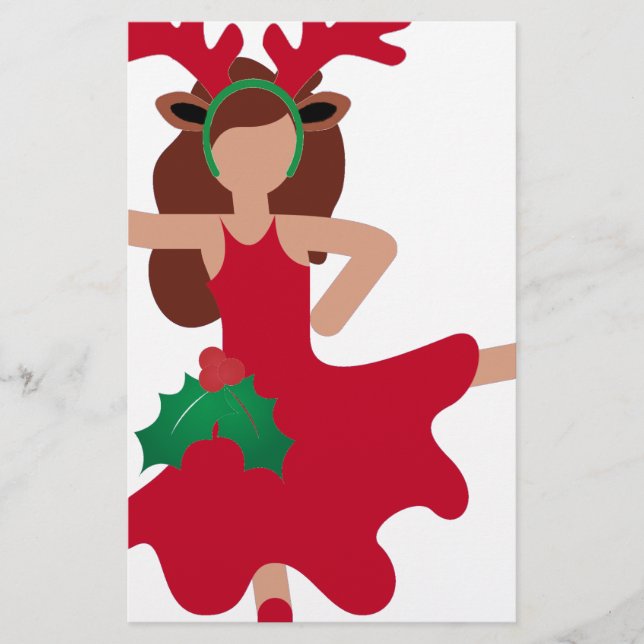 julafton flamenco dancer emoji brevpapper (Framsida)