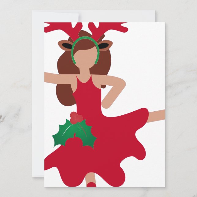 julafton flamenco dancer emoji julkort (Framsida)