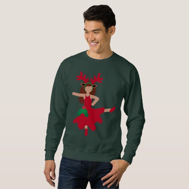 julafton flamenco dancer emoji manar sweatshirt (Hel framsida)
