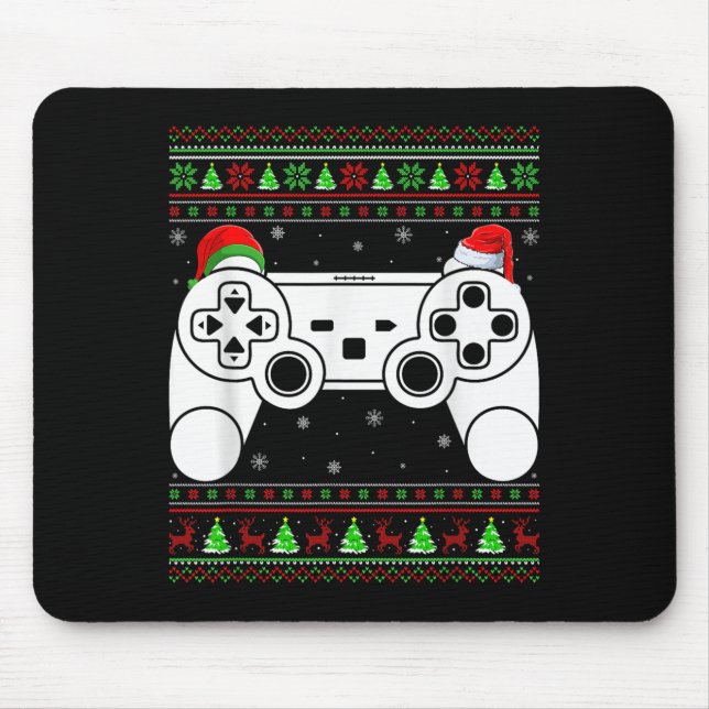 Julafton för den fina julklapparen Video Game Cont Musmatta (Framsidan)