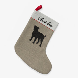 Julafton för helgdag för hund för liten julstrumpa