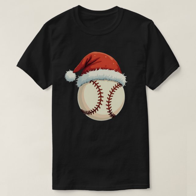 Julafton för julbasket Santa Hat Funny Sport T Shirt (Design framsida)