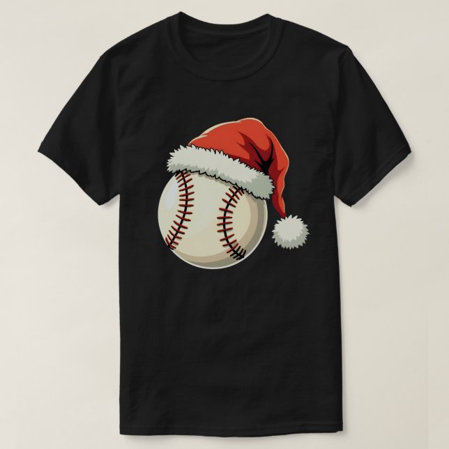 Julafton för julbasket Santa Hat Funny Sport T Shirt (Design framsida)