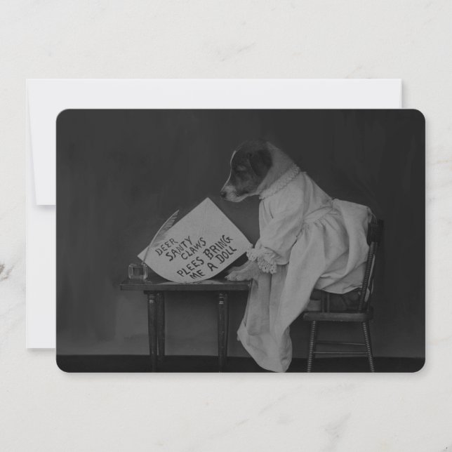 Julafton förväntar sig ett stort julkort (Framsida)