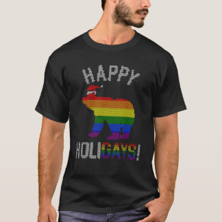 Julafton Gay Bear Shirt Gay Pappa par God jul T Shirt