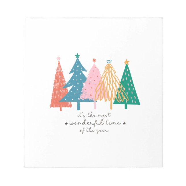 Julafton ger det är den mest underbara tiden anteckningsblock (Framsida)