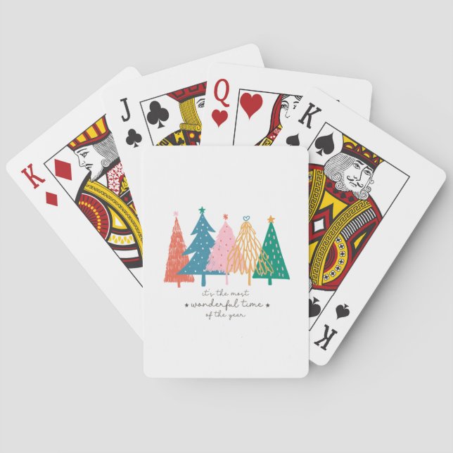 Julafton ger det är den mest underbara tiden casinokort (Baksidan)