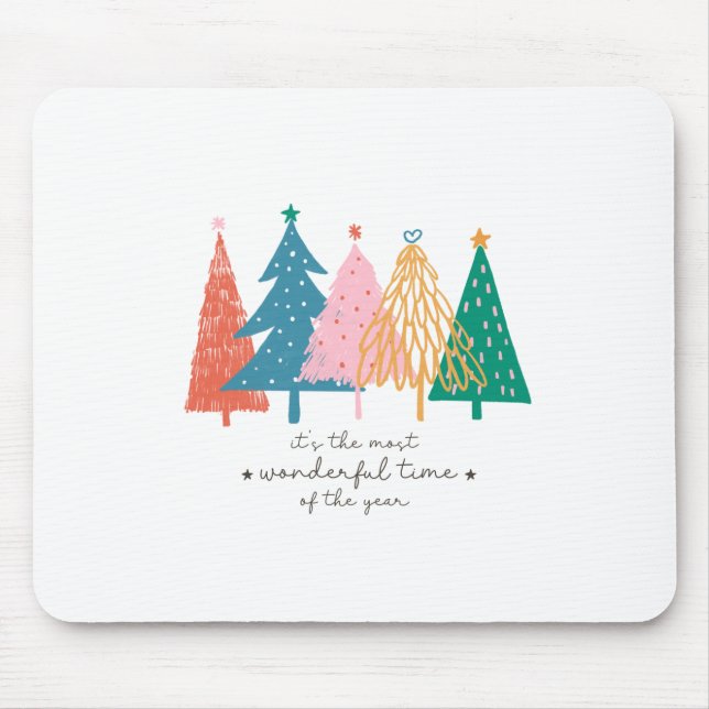 Julafton ger det är den mest underbara tiden musmatta (Framsidan)