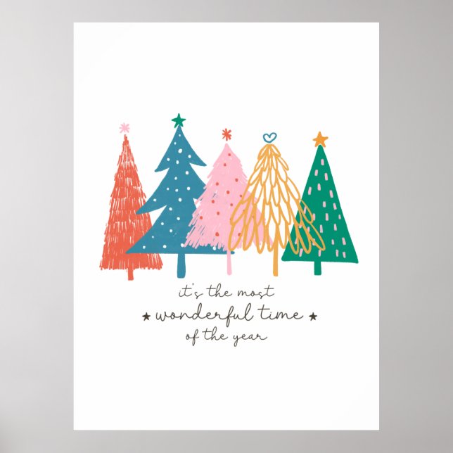 Julafton ger det är den mest underbara tiden poster (Framsidan)