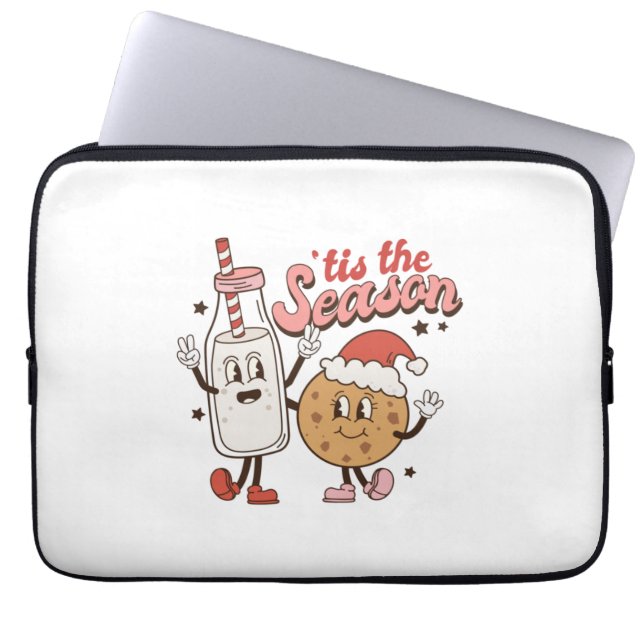 Julafton ger det är julsäsongen laptop fodral (Framsidan)