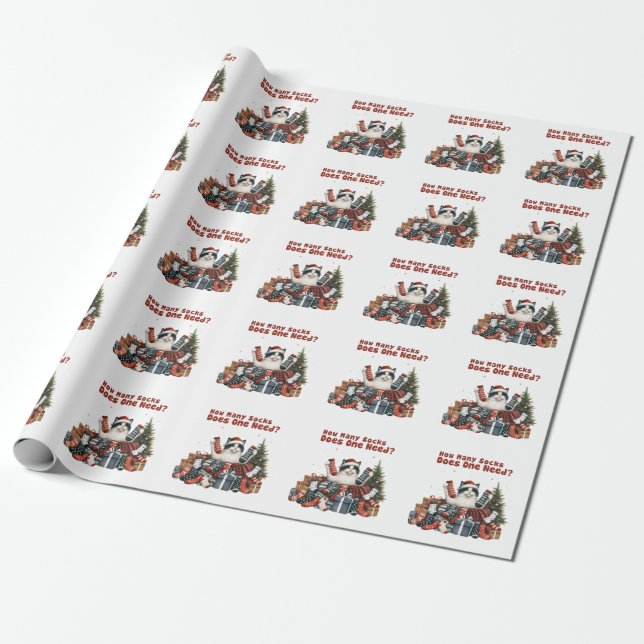 Julafton ger hur många socklar som behövs presentpapper (Utrullad)