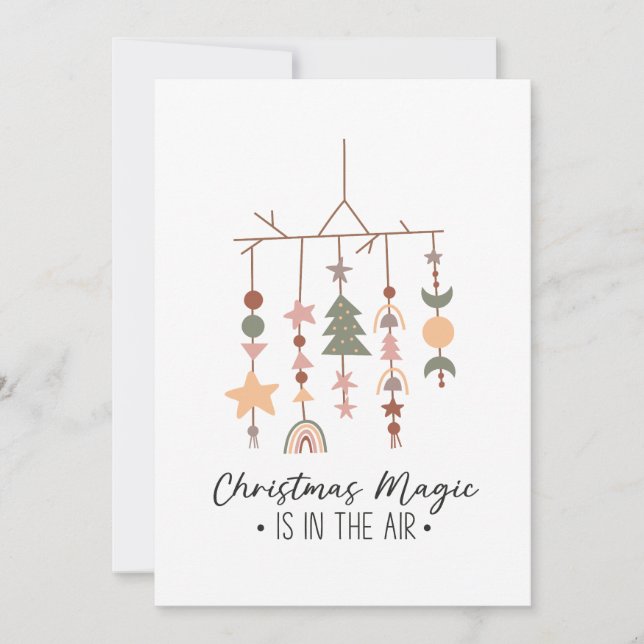 Julafton ger julmagin i Luft Inbjudningar (Framsida)