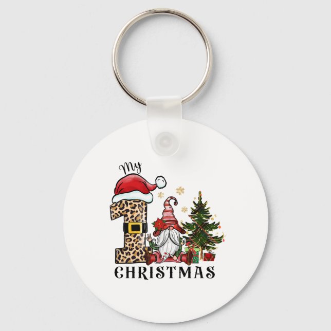Julafton ger min första jul nyckelring (Framsida)