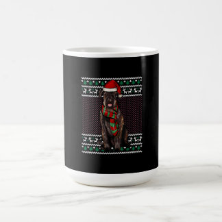 Julafton Giant Schnauzer Hund Santa Hat Ugly jul Kaffemugg