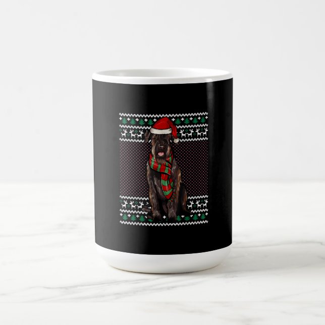 Julafton Giant Schnauzer Hund Santa Hat Ugly jul Kaffemugg (Center)