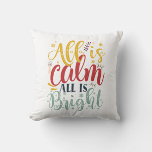 Julafton Gift All is Lugn all is Bright Kudde