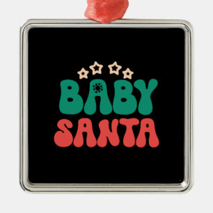 Julafton Gift Baby Santa Julgransprydnad Metall