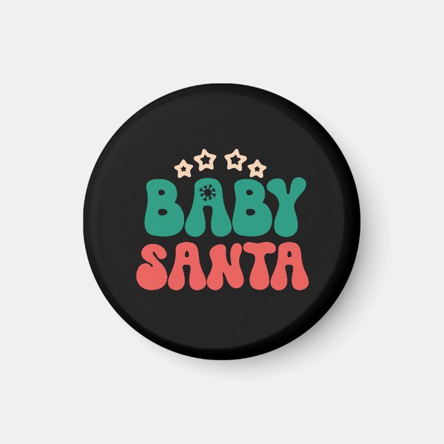 Julafton Gift Baby Santa Magnet (Framsidan)