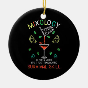Julafton Gift Bartender Mixolog Julgransprydnad Keramik
