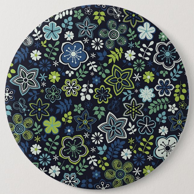 Julafton Gift Blommigt 3D Wall Art Knapp (Framsida)