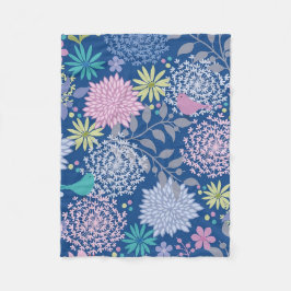 Julafton Gift Blommigt 60:e födelsedagen Fleecefilt