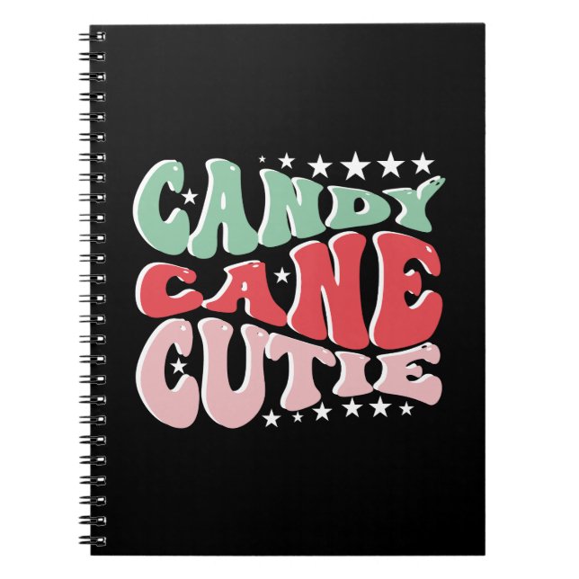 Julafton Gift Candy cane Cutie Anteckningsbok (Framsidan)