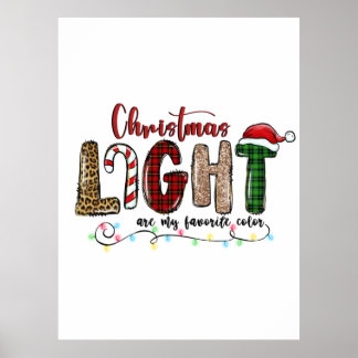 Julafton Gift Chritsmas Light är min favoritbild F Poster