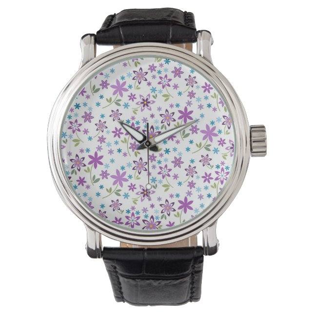 Julafton Gift Cute Blommigt Ditsy Armbandsur (Framsida)