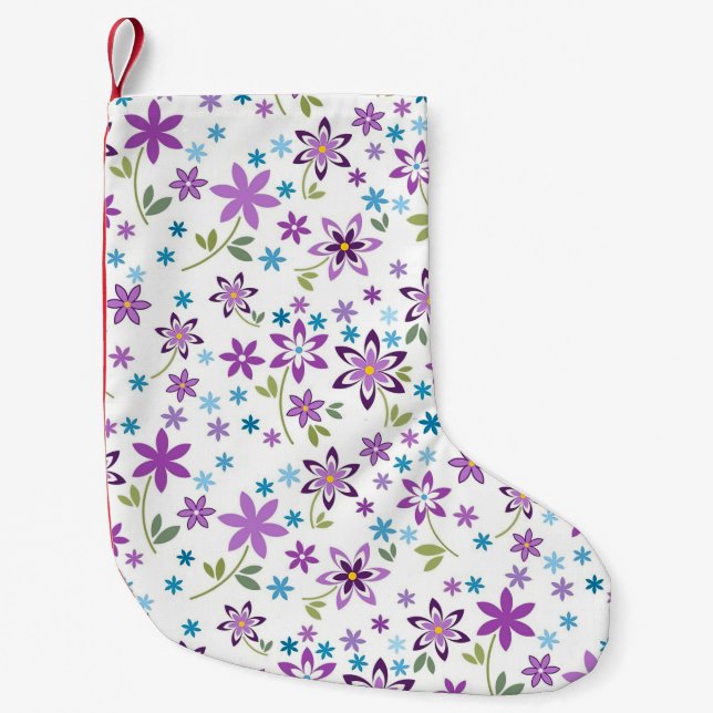Julafton Gift Cute Blommigt Ditsy Liten Julstrumpa (Framsidan)