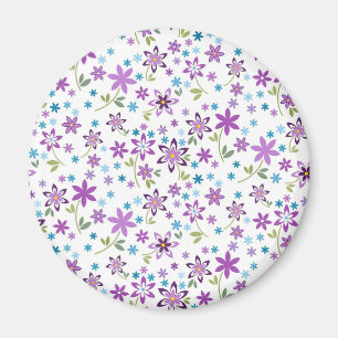 Julafton Gift Cute Blommigt Ditsy Magnet