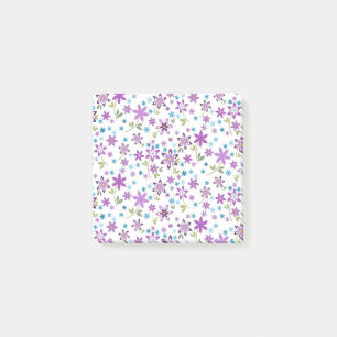 Julafton Gift Cute Blommigt Ditsy Post-it Block