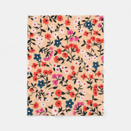 Julafton Gift Cute Small Flower Sömlös Fleecefilt