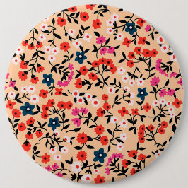 Julafton Gift Cute Small Flower Sömlös Knapp