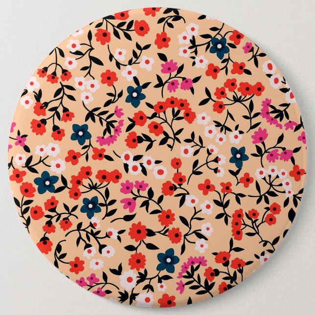 Julafton Gift Cute Small Flower Sömlös Knapp (Framsida)