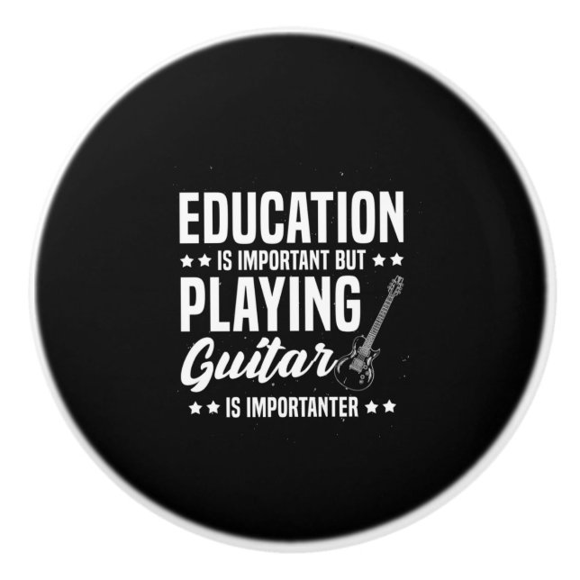 Julafton Gift | Det är viktigt att spela gitarr Knopp (Framsidan)