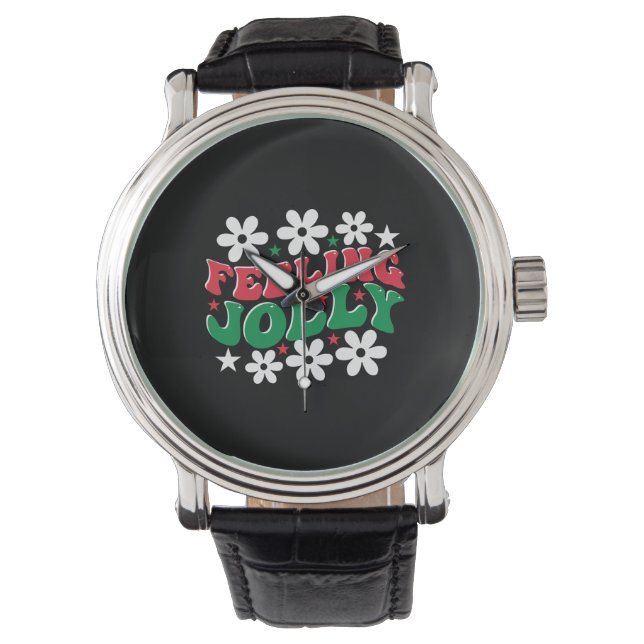 Julafton Gift Feeling Jolly Armbandsur (Framsida)