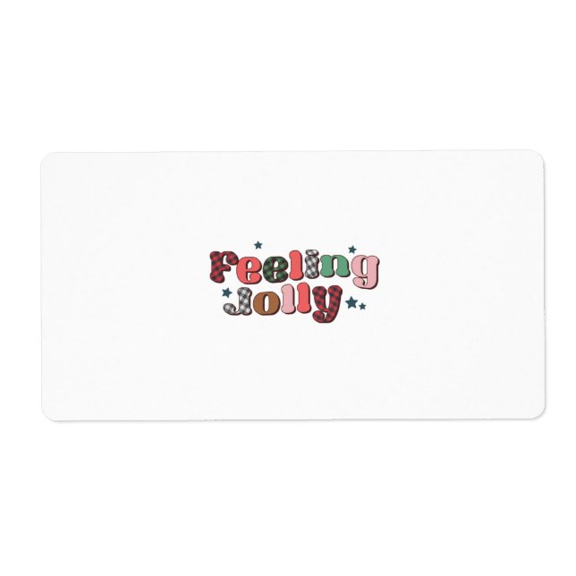 Julafton Gift Feeling Jolly Fraktsedel (Framsidan)