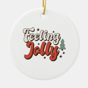 Julafton Gift Feeling Jolly Julgransprydnad Keramik