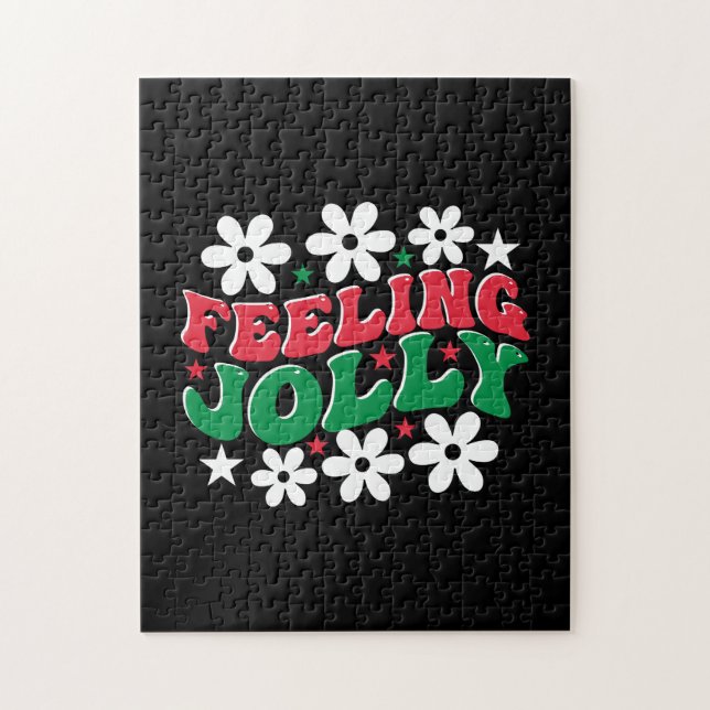 Julafton Gift Feeling Jolly Pussel (Vertikal)