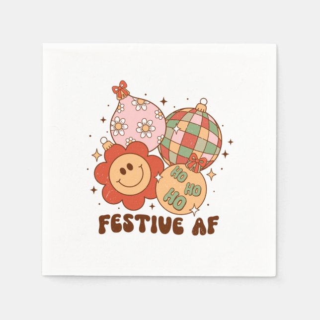 Julafton Gift Festive AF Pappersservett (Framsidan)