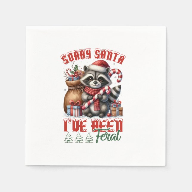 Julafton Gift Förlåt Santa Pappersservett (Framsidan)