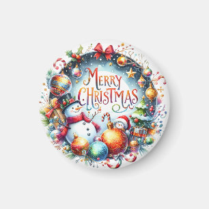 Julafton Gift God jul Magnet