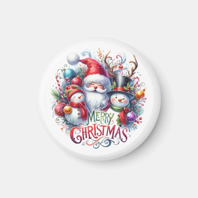 Julafton Gift God jul Magnet (Framsidan)