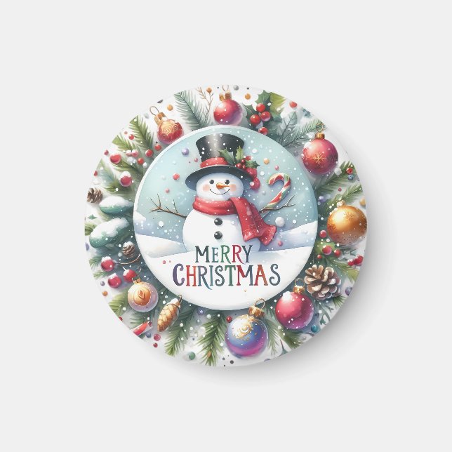 Julafton Gift God jul Magnet (Framsidan)