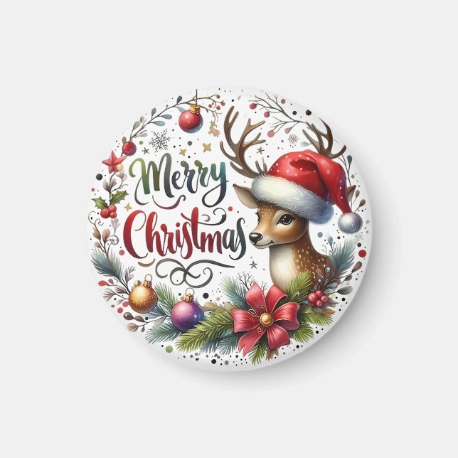 Julafton Gift God jul Magnet (Framsidan)