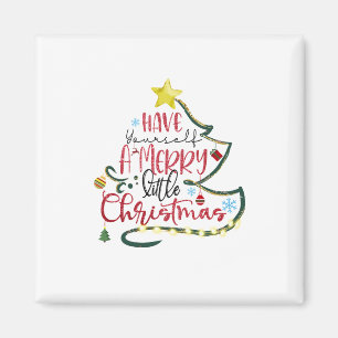 Julafton Gift har dig själv en god jul Magnet